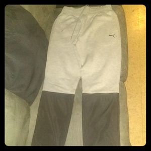 Gray and Black Puma sweats